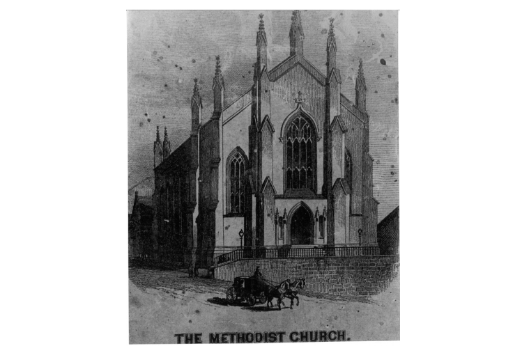 Dessin du temple Wesley